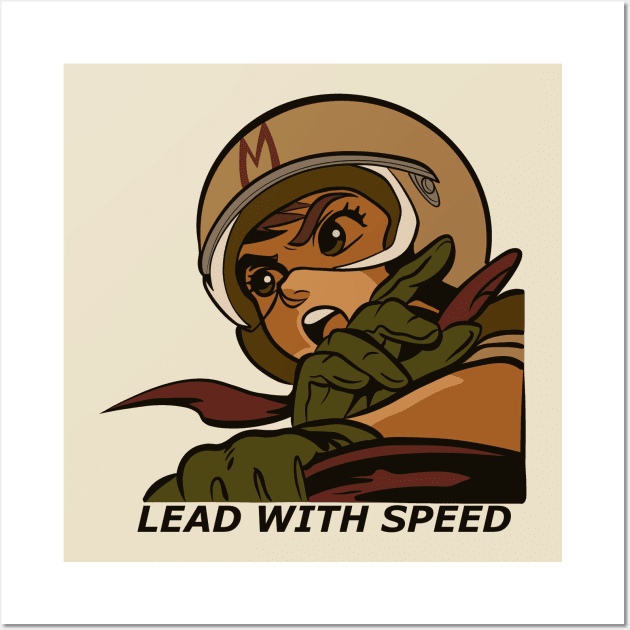 Lead with speed Wall Art by Dom Café